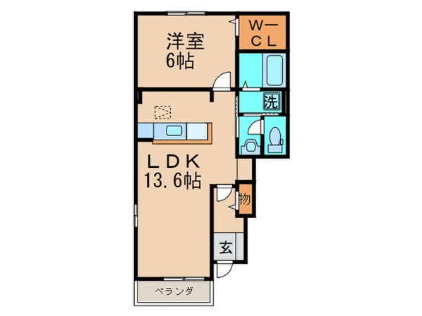 サングレイスＢの物件間取画像